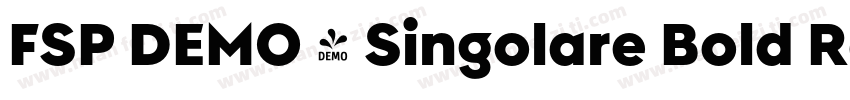 FSP DEMO - Singolare Bold Regular字体转换